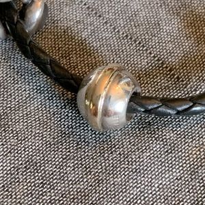 Pandora Retired Saturn Bead - Sterling & 14k gold